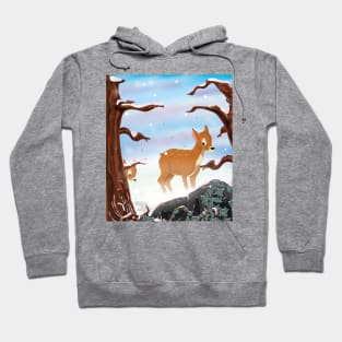 Deer in the Snow Hoodie